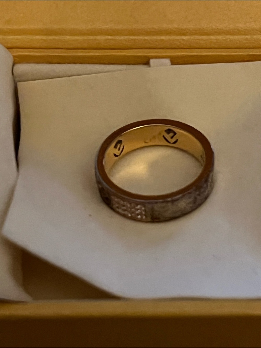 AUTH Fendi “F is Fendi” Fashion Ring SZ 8 - Picture 7 of 8